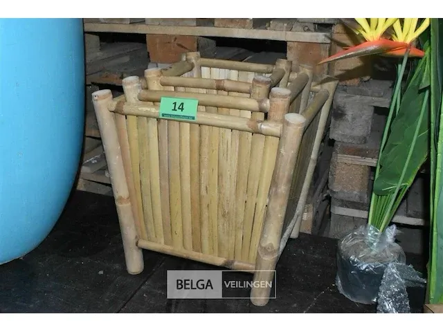 3 bamboe bloempotten - afbeelding 1 van  2