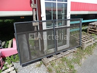3 beglazing met geïntegreerde afstandhouders, 2 aluminium horframes - afbeelding 2 van  4