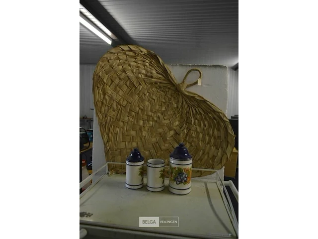 3 bewaarpotten en muurdeco - afbeelding 1 van  4