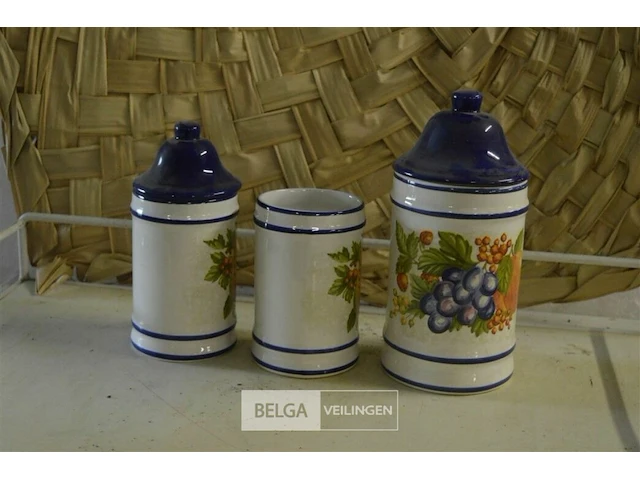 3 bewaarpotten en muurdeco - afbeelding 4 van  4