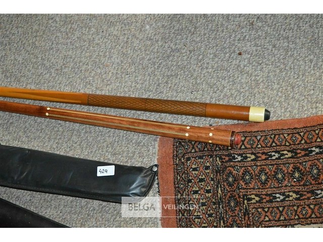 3 biljartkeuen en keu-tassen - afbeelding 2 van  4