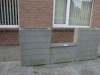 3 bloembakken in graniet, grijs, afm. 90x70x23, bankje in graniet, grijs, afm. 48x70x23 - afbeelding 4 van  6