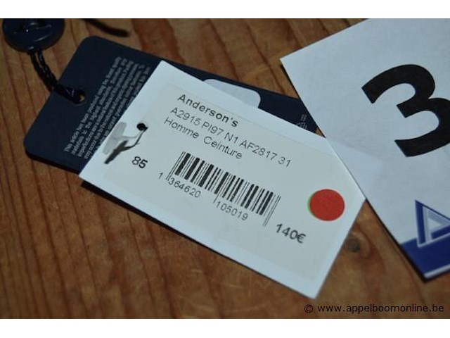 3 broeksriemen maat 85 - afbeelding 2 van  2