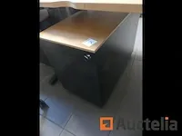 3 bureautafels met stoel en ladeblok - afbeelding 15 van  19