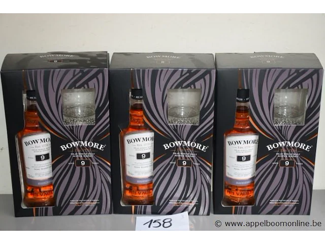 3 cadeausets bowmore 9yr 43% - afbeelding 1 van  2