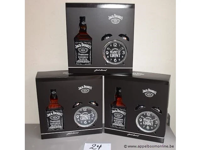 3 cadeausets jack daniels no 7 vv klok 40% - afbeelding 1 van  2