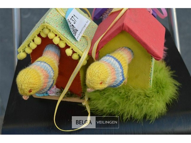 3 deco vogelhuisjes - afbeelding 2 van  3