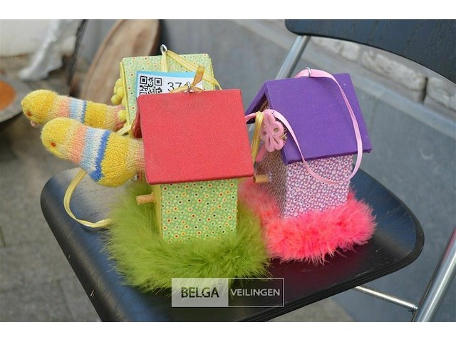 3 deco vogelhuisjes - afbeelding 3 van  3