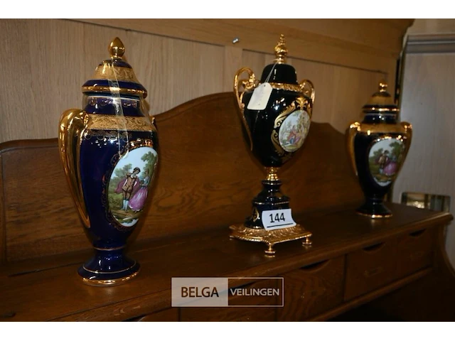 3 decoratie potten limoges - afbeelding 1 van  4