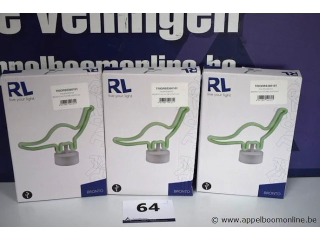 3 decoratieve led tafellampen rl bronto - afbeelding 1 van  2