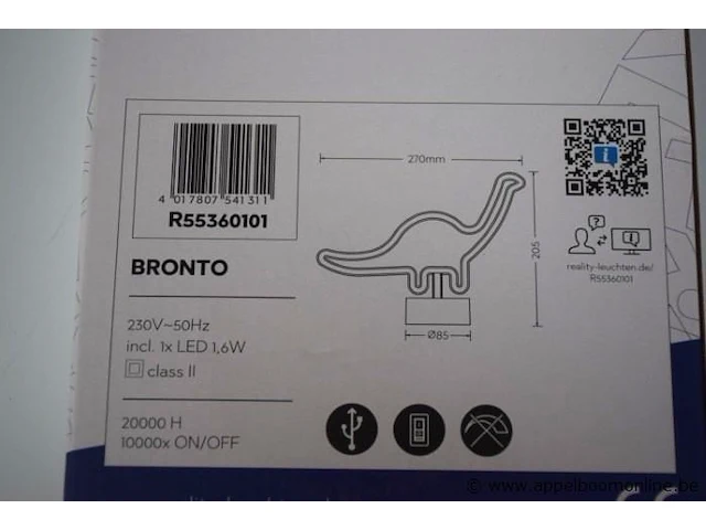 3 decoratieve led tafellampen rl bronto - afbeelding 2 van  2