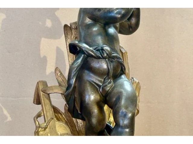 3-delig schouwgarnituur denière ft de bronzes - afbeelding 23 van  24