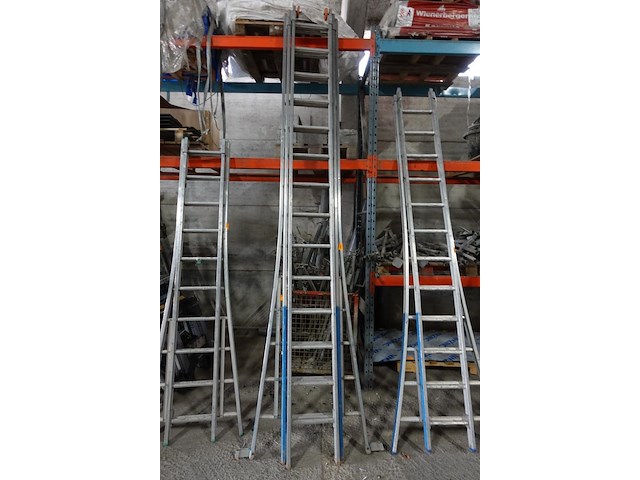 3-delige alu ladder desoot - afbeelding 1 van  3