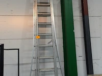 3-delige alu ladder - afbeelding 1 van  3