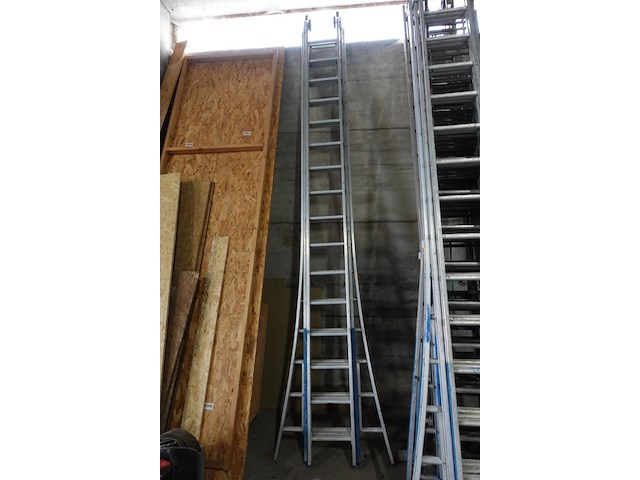 3-delige alu ladder - afbeelding 1 van  3
