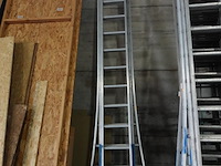 3-delige alu ladder - afbeelding 1 van  3