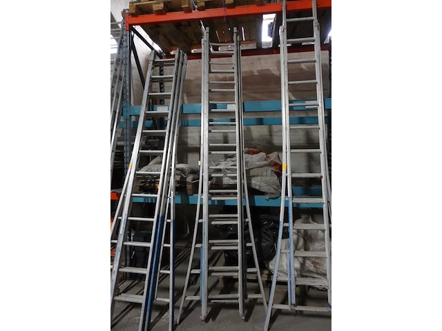3-delige alu ladder - afbeelding 1 van  3