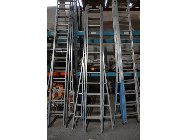 3-delige alu ladder - afbeelding 1 van  3