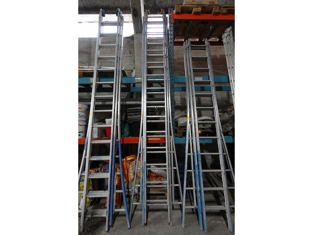 3-delige alu ladder - afbeelding 1 van  3