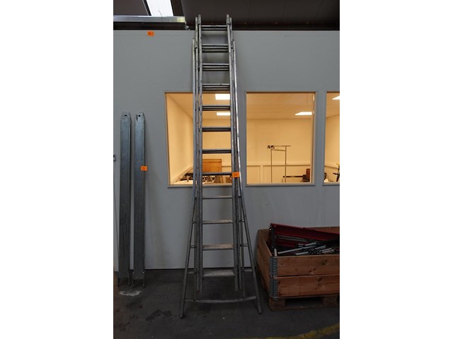 3-delige alu ladder - afbeelding 1 van  3