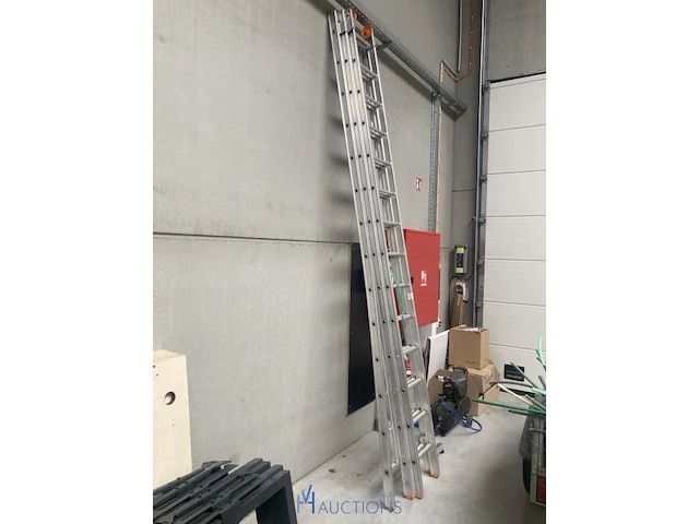3-delige alu schuifladder petry - afbeelding 1 van  4
