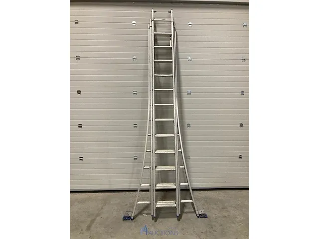 3-delige alu trapladder - afbeelding 1 van  2