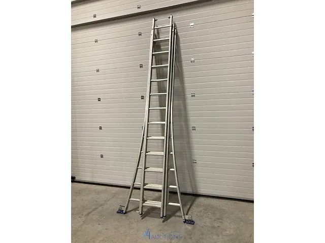 3-delige alu trapladder - afbeelding 2 van  2