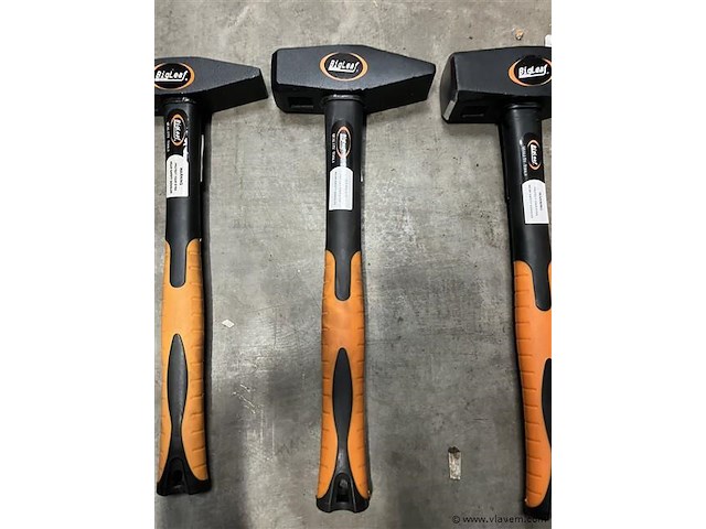 3 delige bankhamer set 1, 1,5 en 2 kg - afbeelding 3 van  5