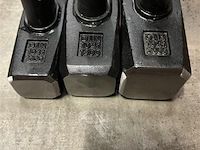 3 delige bankhamer set 1, 1,5 en 2 kg - afbeelding 5 van  5