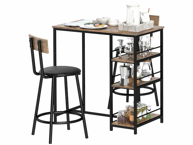 3-delige barset met bartafel en 2 stoelen - afbeelding 2 van  14