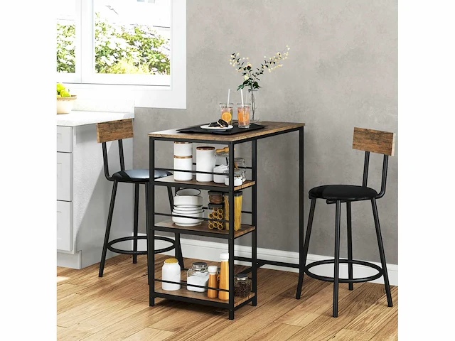 3-delige barset met bartafel en 2 stoelen - afbeelding 7 van  14