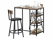3-delige barset met bartafel en 2 stoelen - afbeelding 8 van  14