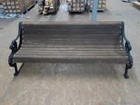 3-delige houten tuinbank set - afbeelding 4 van  6