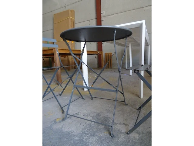3-delige metalen bistro-set - afbeelding 2 van  4