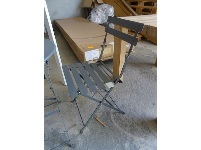 3-delige metalen bistro-set - afbeelding 3 van  4