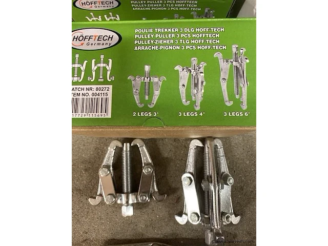 3 delige poelietrekkerset 80, 100 en 150mm - afbeelding 2 van  3
