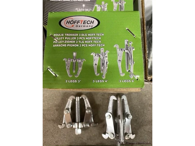 3 delige poelietrekkerset 80, 100 en 150mm - afbeelding 3 van  3
