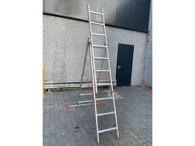3-delige reformladder 3x7 tüv-aluminium - afbeelding 3 van  3