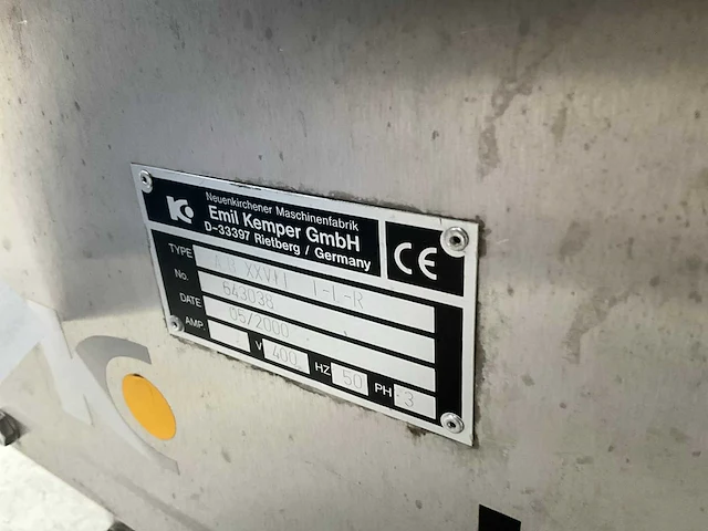 3-delige rvs broodmachine/systeem kemper - afbeelding 16 van  24