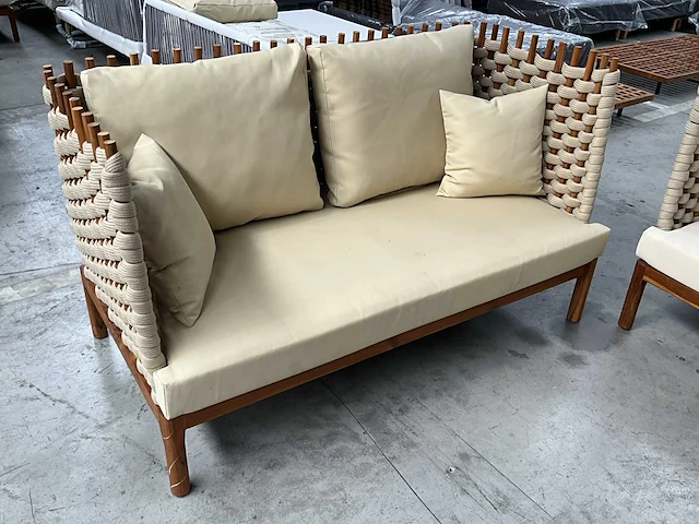 3-delige teakhouten loungeset liv•out - afbeelding 2 van  6