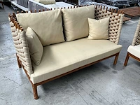 3-delige teakhouten loungeset liv•out - afbeelding 2 van  6