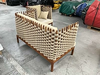 3-delige teakhouten loungeset liv•out - afbeelding 6 van  6