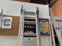 3-delige uitschuifbare ladder tubesca - afbeelding 1 van  4
