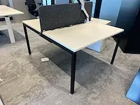 3 design werkstations voorzien van akoestische tussenwand - afbeelding 1 van  6