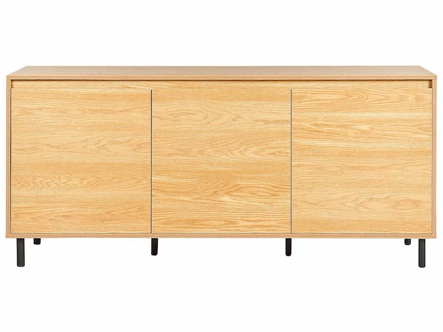 3-deurs dressoir met licht houteffect - afbeelding 4 van  8