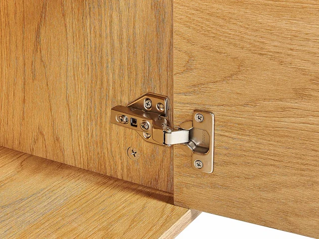 3-deurs dressoir met licht houteffect - afbeelding 7 van  8
