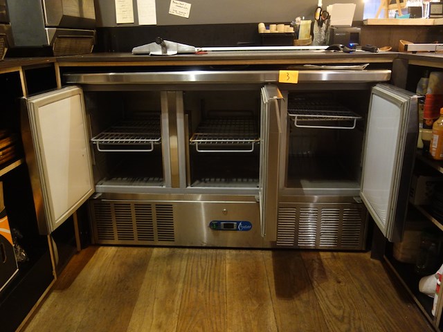 3-deurs inox koelkast topcold - afbeelding 2 van  4