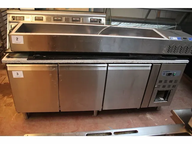 3-deurs koelwerbank combisteel - afbeelding 1 van  7