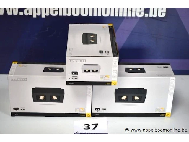 3 div plafondlampen vv 2 led spots lucide xiras - afbeelding 1 van  3