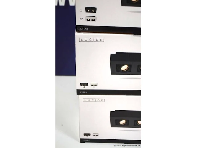 3 div plafondlampen vv 2 led spots lucide xiras - afbeelding 2 van  3